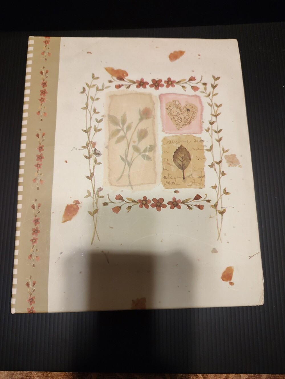 🍂🌿🍂 Lovely Vintage Y2K Deadstock Fall Leaves Journal Address Binder Book - HC